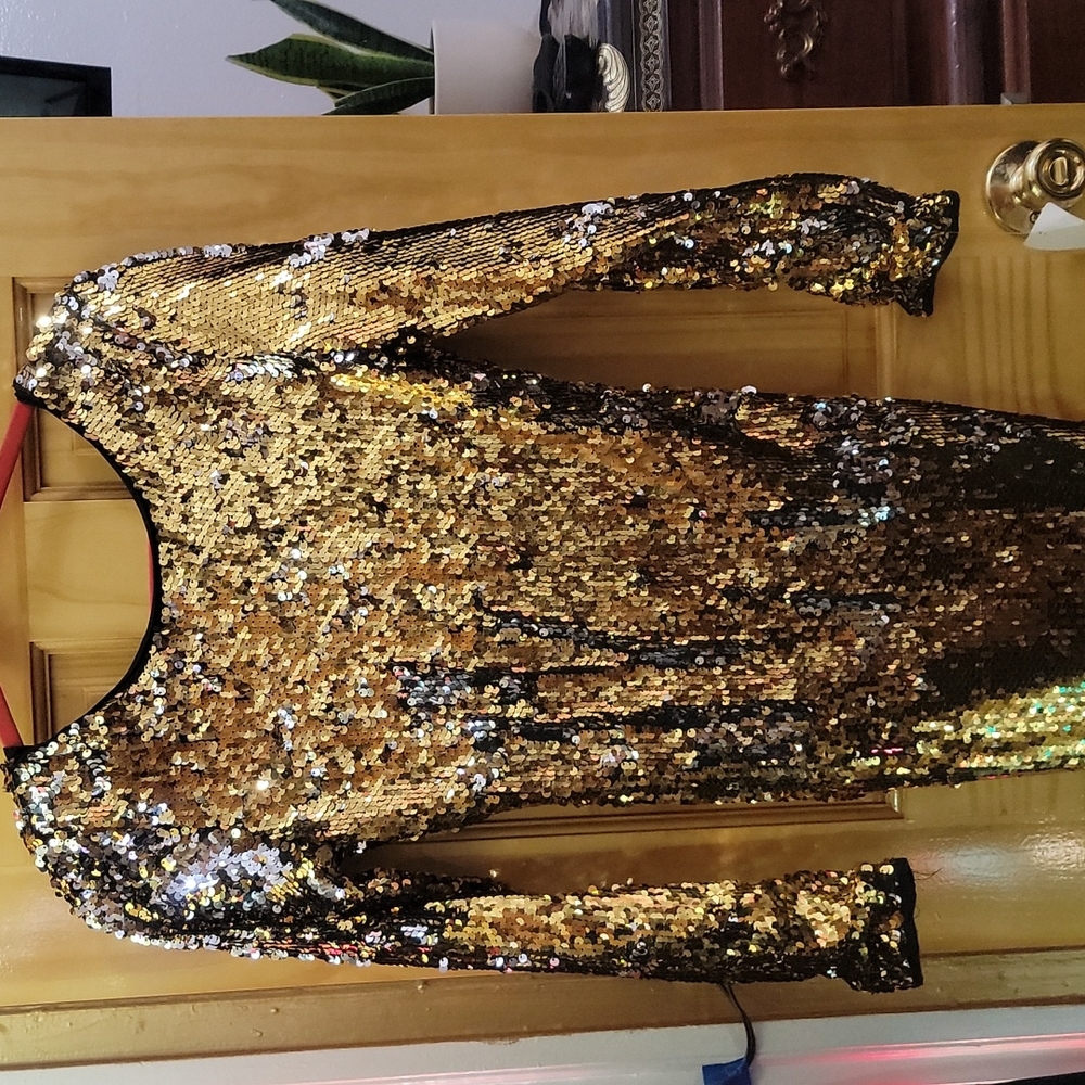 Gold/silver Sequin Bodycon Dress